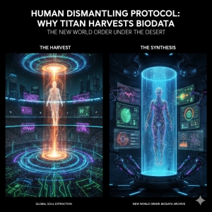 生体データ収集, TITAN, 人類解体, ドバイ地下施設, 生体マイニング, 服従アルゴリズム, 精神制御, 選民思想, 支配の工学, エリュシオン, 臨界点データ, ポストヒューマン, 真実の観測者, 未来予測, 階級社会