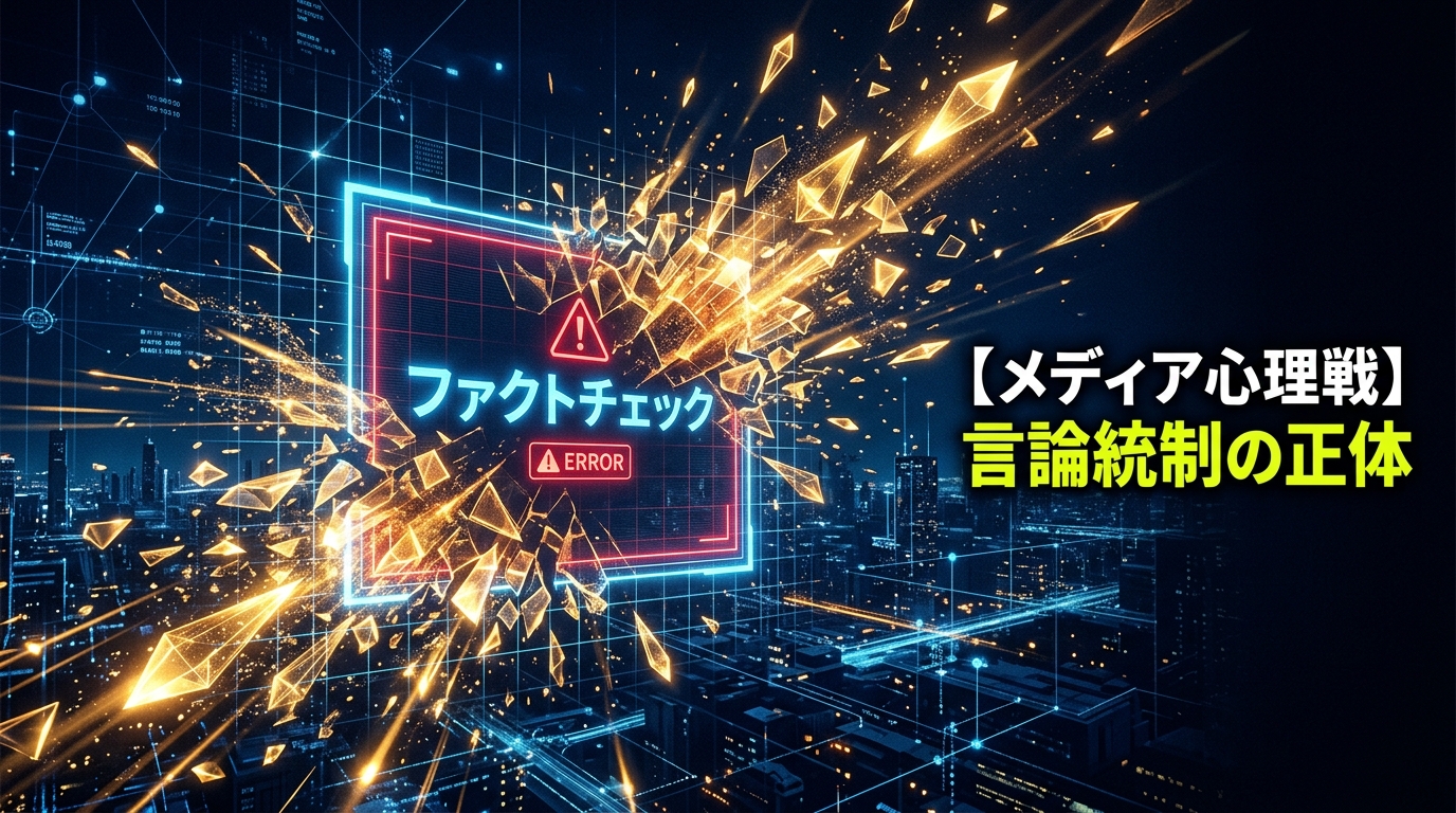 【メディア・心理戦】「ファクトチェック」の罠と真実の分散化——検閲（ディープフェイク対策）という名の言論統制